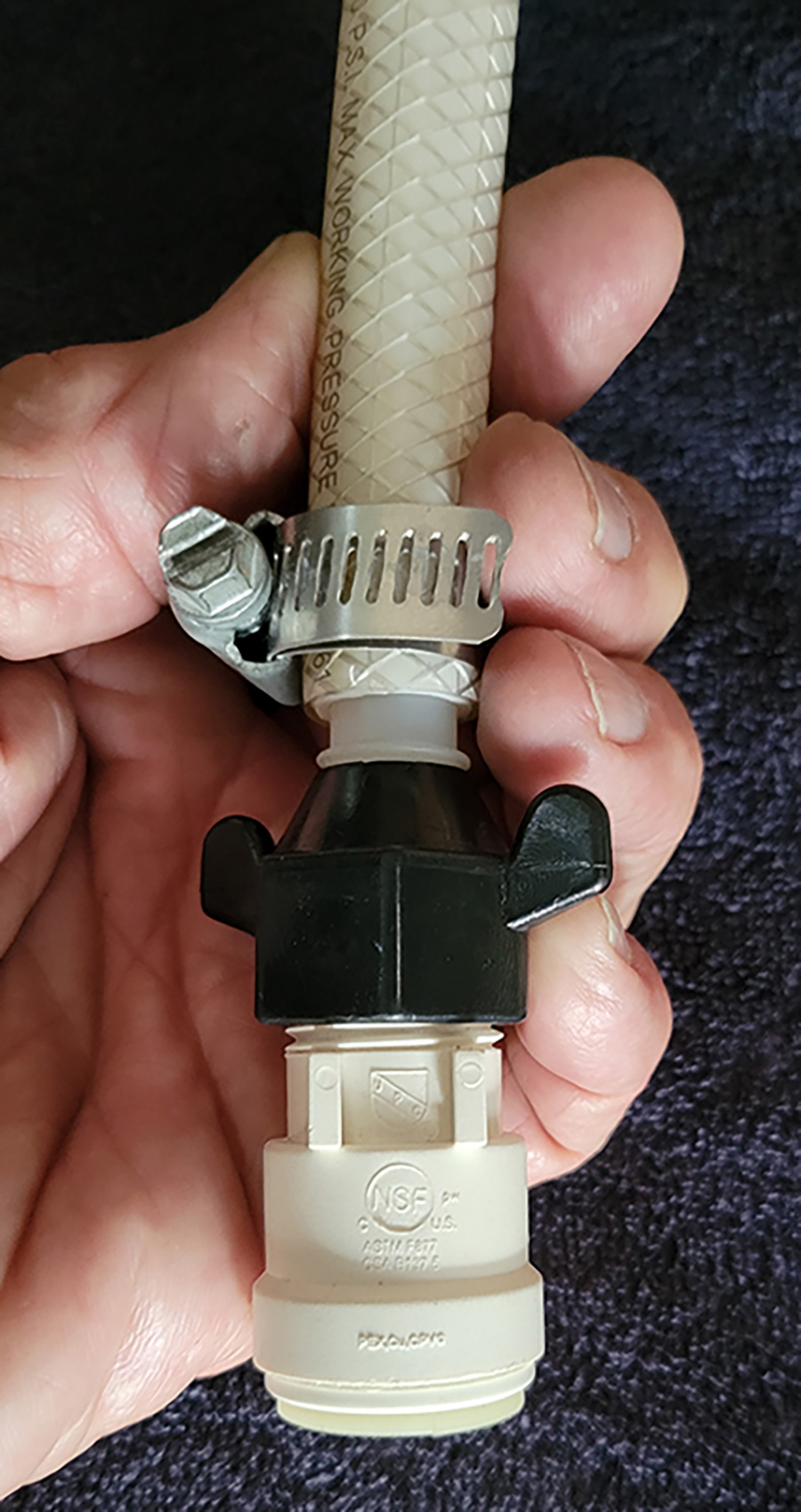water-pump inlet fitting