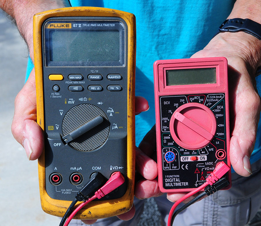 professional-grade Fluke multimeter