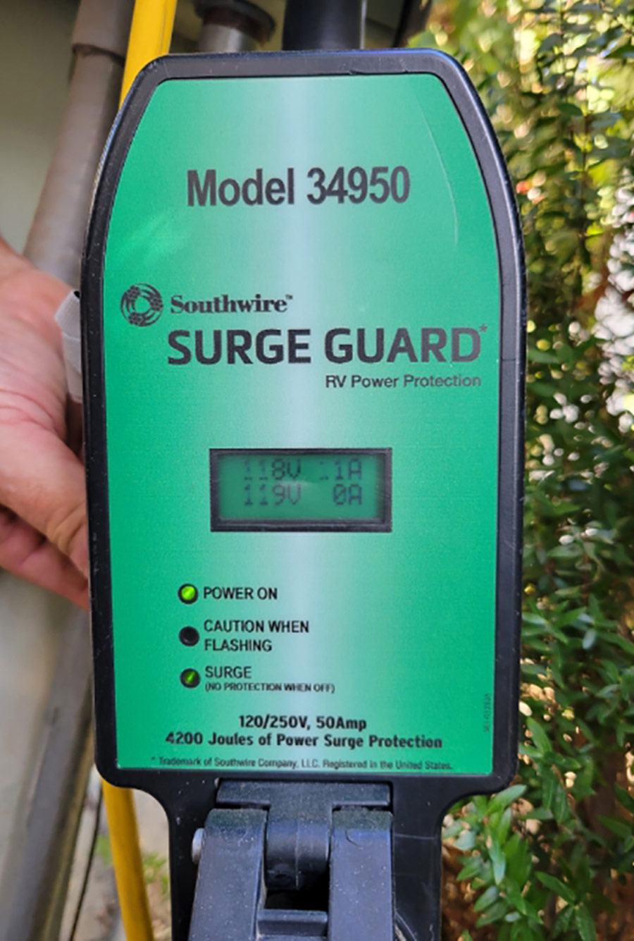 portable surge protector