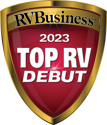 RV Business 2023 Top RV Debut emblem