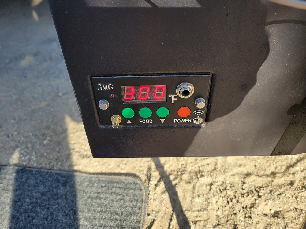 Electric controller on smoker