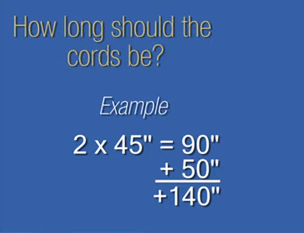Formula for determining cord length