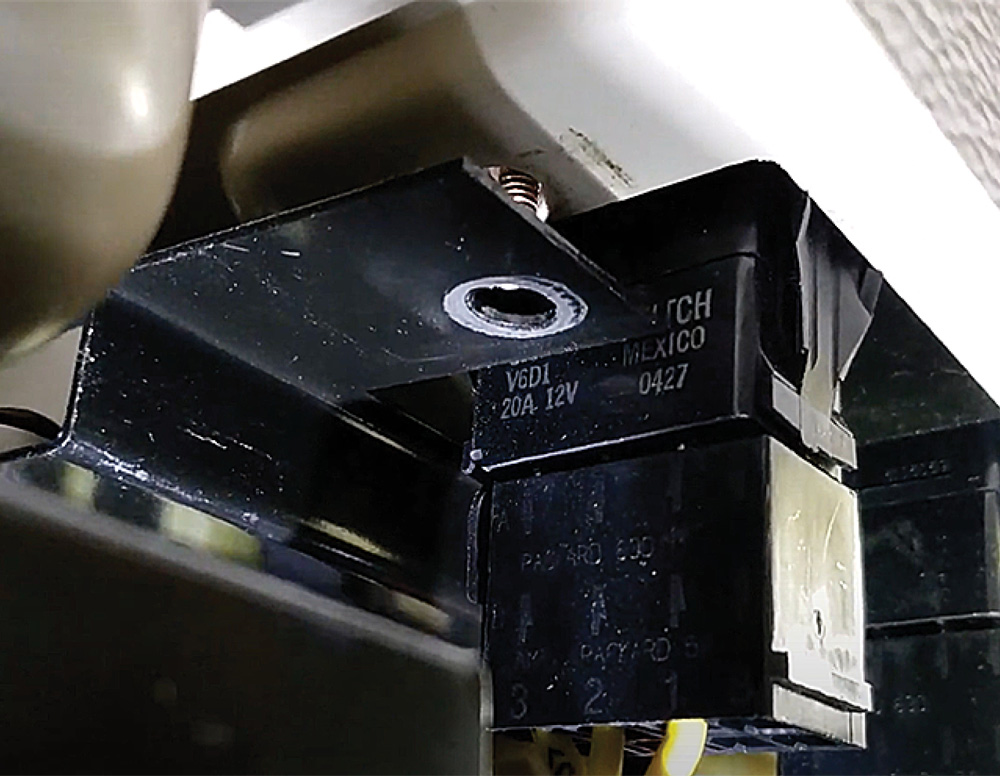 Various plugs under dash