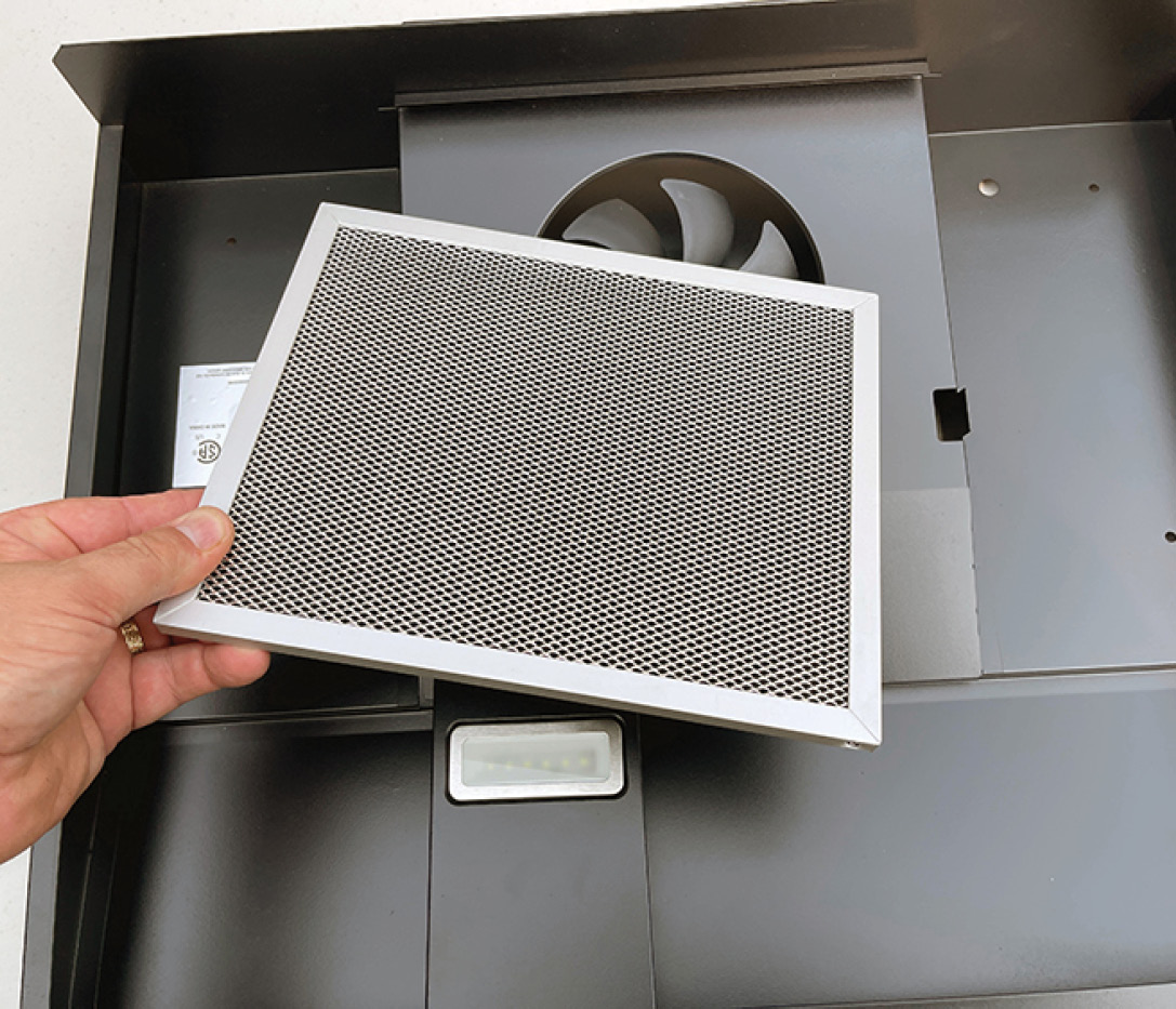 The range hood needs service, as well. Keep the filter(s) clean and check to make sure there are no nests in the hood or duct. 