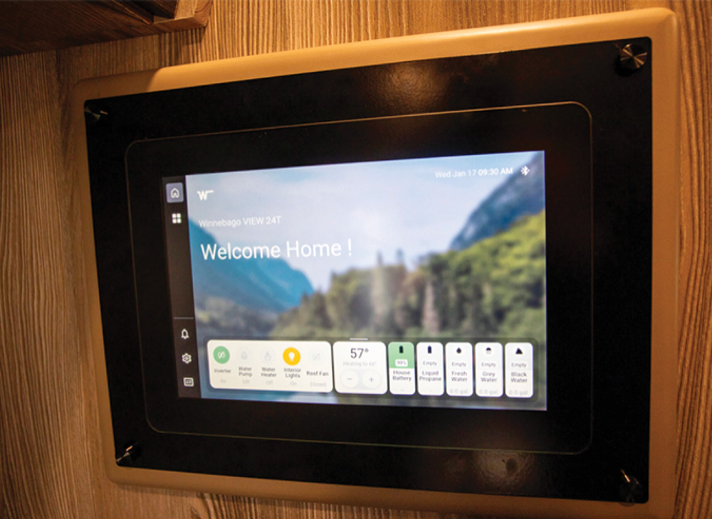 screen in an RV