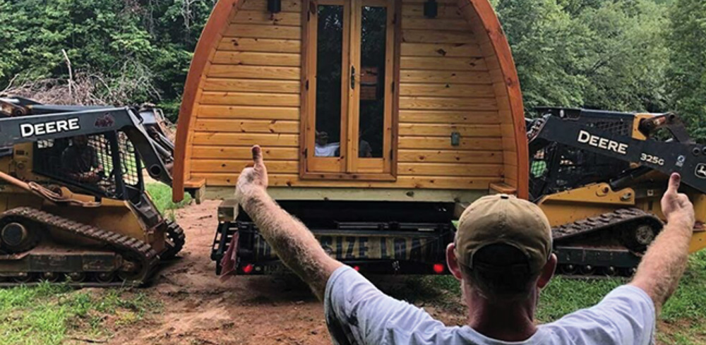 new camping accommodations arrive at Emberglow Outdoor Resort