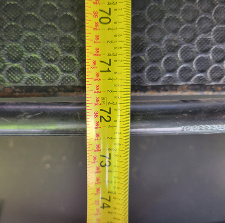 closeup of measuring tape