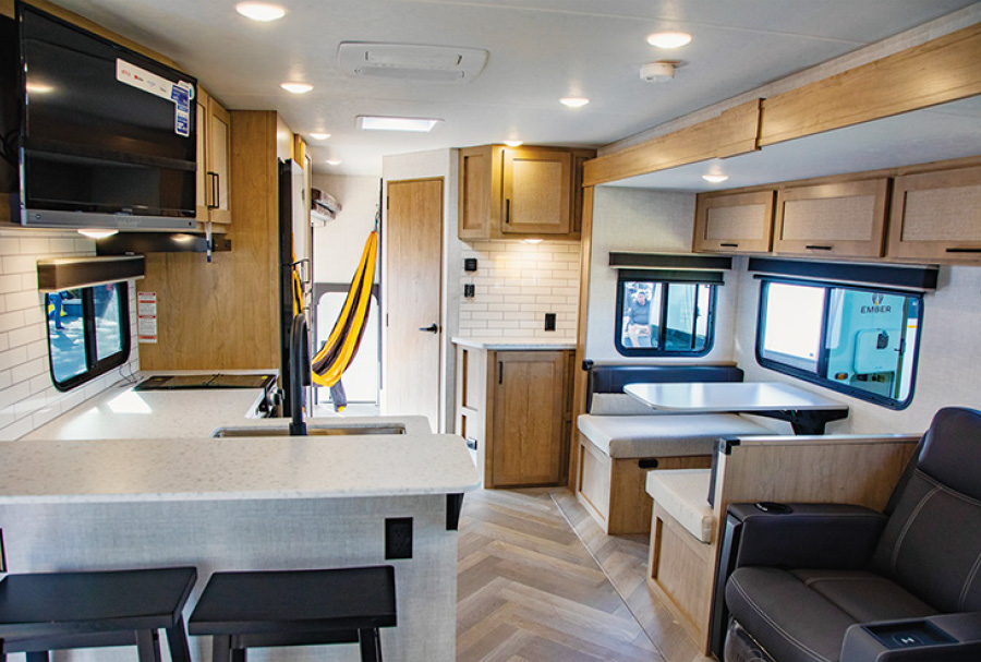 interior of Ember RV’s E-Series 26ETS