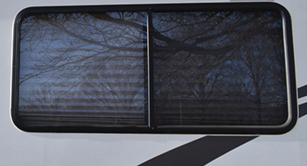 RV window from the outside