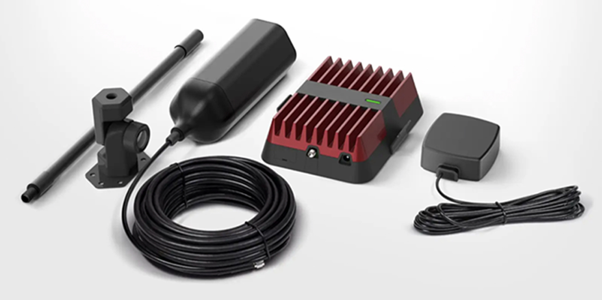components of the Drive Reach RV II organized for display